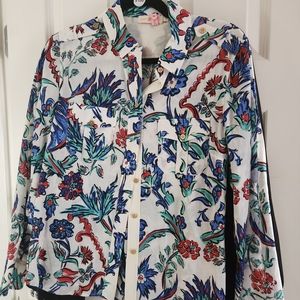 Tory Burch floral buttondown